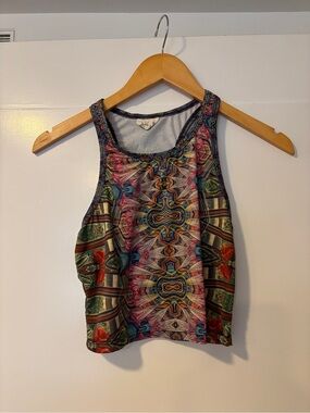 Kaleidoscope Multicolor Racerback Crop Top
